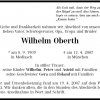 Oberth Wilhelm 1909-2007 Todesanzeige